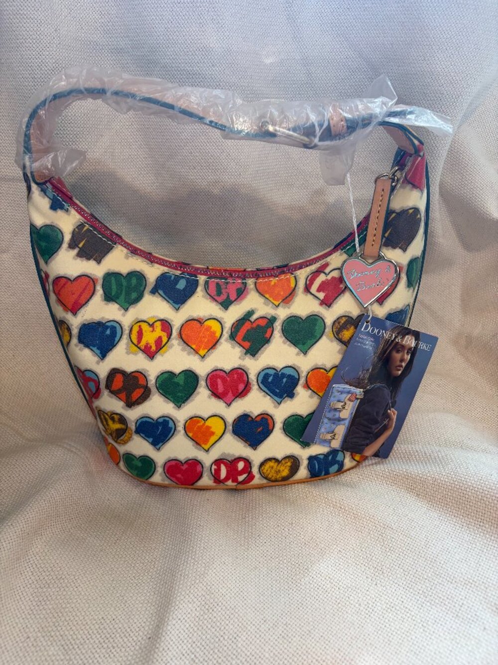 Dooney & Bourke vintage crayon heart Bucket Bag